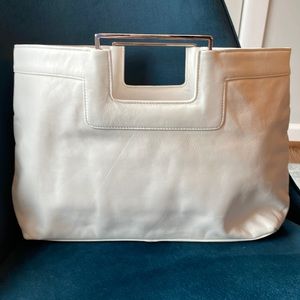 VGUC Leather Top Handle Bag